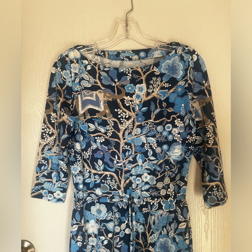 J. McLaughlin Marianne Floral Sucre Blossom Elephant Tie Waist Size Small - Picture 6 of 9